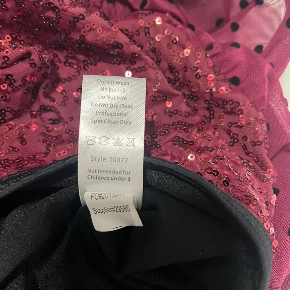 Weissman Showtime MC Medium (11-12) Hung Up Dance Costume 10877 Ballet Skating